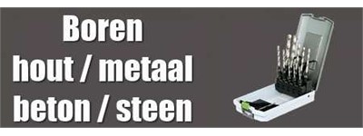 Boren hout metaal beton