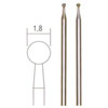 PROXXON DIAMANT SLIJPSTIFTEN KOGEL 1,8 MM. 2 ST