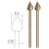 PROXXON FREES VLAMVORM Ø 6 MM, 2 ST