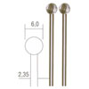 PROXXON KOGELFREES Ø 6 MM, 2 ST