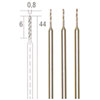 PROXXON MIKRO SPIRAALBOREN 0,8 MM. 3 ST
