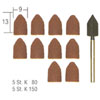 PROXXON SLIJPKAPPEN ASSORTISET HOUDER