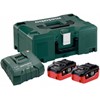 METABO BASIS SET 18V 2 X LIHD 5.5AH METALOC