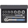 GEDORE DOPSLEUTELSET 1/2" IN ETUI 15-DELIG