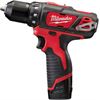 MILWAUKEE ACCU BOORMACHINE M12 BDD 2.0AH