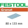 FESTOOL SCHUURSTROOK GRANAT 80X133 K180 100ST