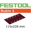 FESTOOL SCHUURSTROKEN RUBIN 2 115X228MM