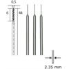 PROXXON MIKRO SPIRAALBOREN 0,5 MM. 3 ST