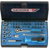 GEDORE DOPSLEUTEL SET 37 DELIG 1/4''