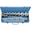 GEDORE DOPSLEUTELSET 3/4" 16-DLG 6-KANT 22-60 MM