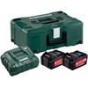 METABO BASIS SET 2 X 5.2AH ASC30-36V IN METALOC