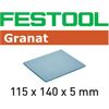FESTOOL SCHUURPADS GRANAT 115X140X5 20ST