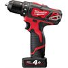 MILWAUKEE ACCU BOORMACHINE M12 BDD 4.0AH
