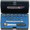 GEDORE DOPSLEUTELSET 1/4" 14 DLG 4-13 MM