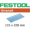 FESTOOL SCHUURSTROKEN GRANAT 115X228MM