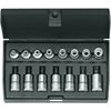 GEDORE DOPSLEUTEL SET 3/8" TORX 15-DLG