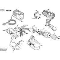 Bosch Psr 180 tekeningen en onderdelen Kruis