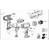Dewalt Dcd710 Type 4 tekeningen en onderdelen Kruis